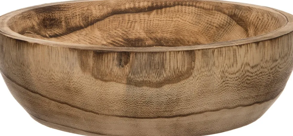 Intratuin decoratie schaal naturel D 32,5 H 8,5 cm