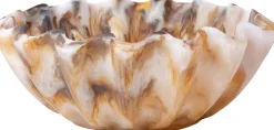 Intratuin decoratieschaal Oxted bruin / crème D 30 H 11 cm