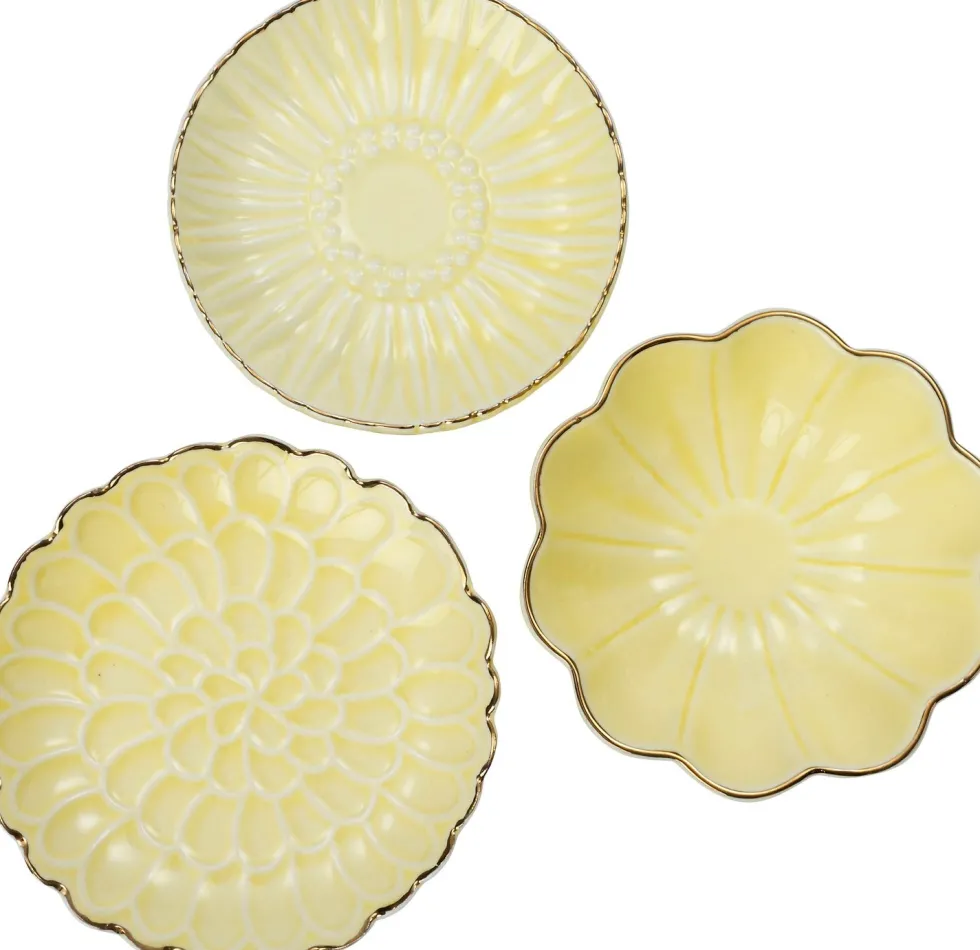 Intratuin decoratieschaal Sicco geel D 9 H 3,5 cm