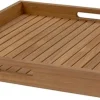 Intratuin dienblad Alecia naturel teak 50 x 50 x 6 cm