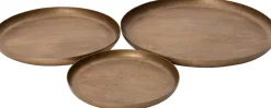 Intratuin dienblad Kano goud D 30 H 30 cm