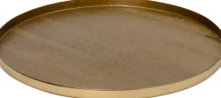 Intratuin dienblad Reia goud D 30,5 H 1,5 cm
