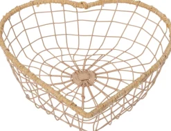 Intratuin draadmand Dets creme 21 x 21 x 8 cm