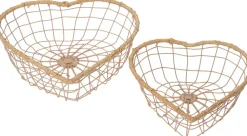 Intratuin draadmand Dets creme 21 x 21 x 8 cm