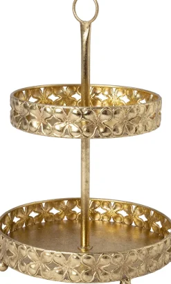 Intratuin etagère goud D 26 H 38 cm