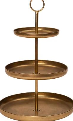 Intratuin etagère Jorin goud D 41 H 62 cm