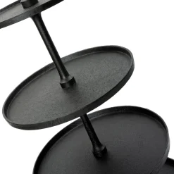 Intratuin etagère Linde zwart D 80 H 190 cm