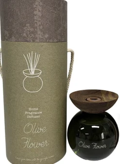 Intratuin geurstokjes Indi Olive Flower groen 200 ml