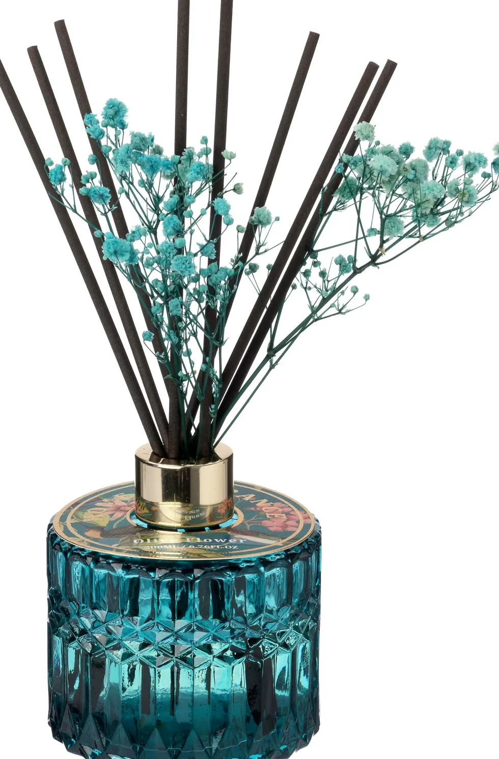 Intratuin geurstokjes Luci Olive Flower blauw 200 ml