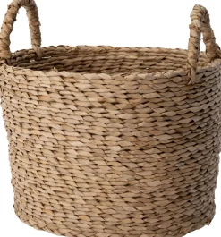 Intratuin gevlochten speelgoedmand D 32 H 38 cm