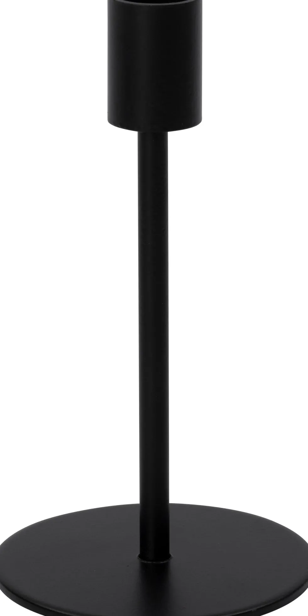 Intratuin kandelaar Bianca zwart D 9 H 16 cm
