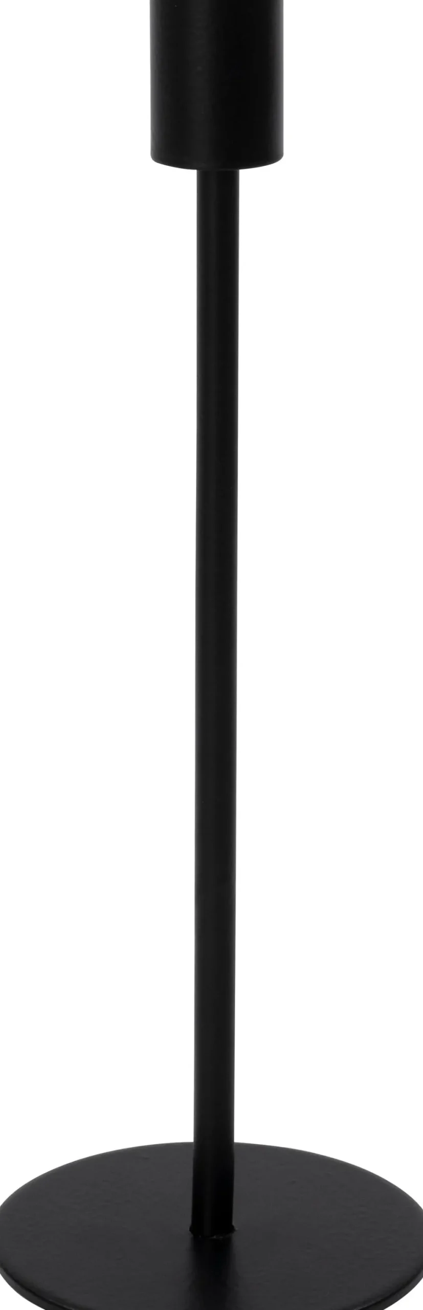 Intratuin kandelaar Bianca zwart D 9 H 26 cm