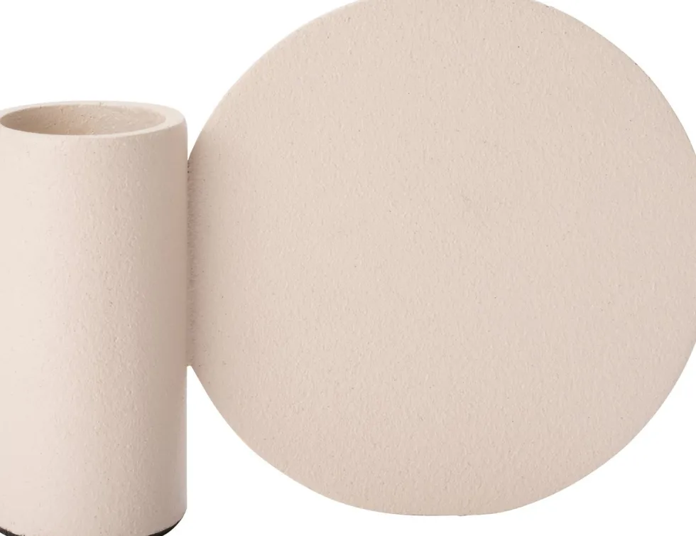 Intratuin kandelaar Boston beige 10 x 3 x 7,5 cm