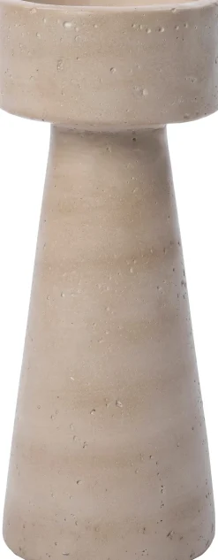 Intratuin kandelaar Cark beige D 10 H 25 cm