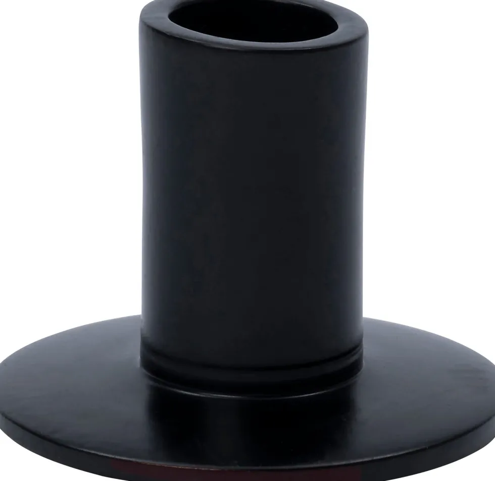 Intratuin kandelaar Claar zwart D 7 H 5,5 cm