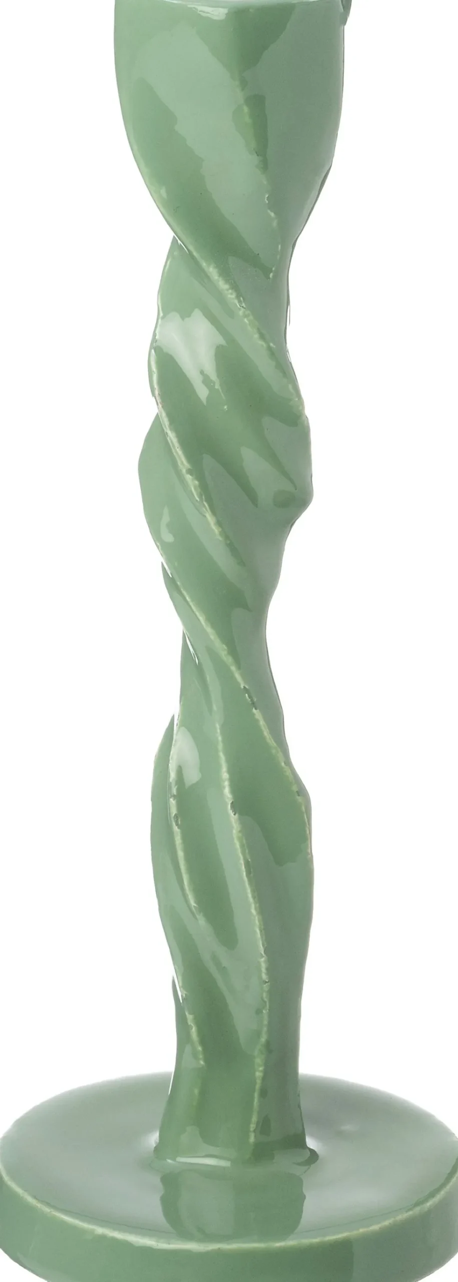 Intratuin kandelaar Coal groen D 9 H 23 cm