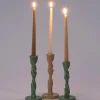Intratuin kandelaar Coal groen D 9 H 19 cm