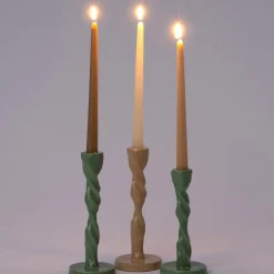 Intratuin kandelaar Coal groen D 9 H 19 cm