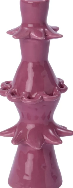 Intratuin kandelaar Ely paars D 9,7 H 23,2 cm