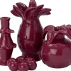 Intratuin kandelaar Ely rood D 8,5 H 17,2 cm
