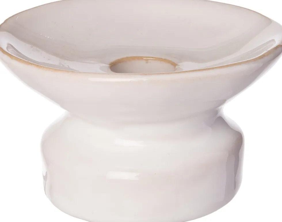 Intratuin kandelaar Fia wit D 10,5 H 6 cm