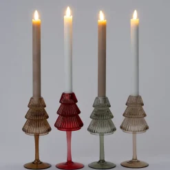 Intratuin kandelaar Gilmar rood D 8 H 19 cm