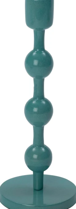 Intratuin kandelaar Katy blauw D 9 H 23 cm