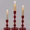 Intratuin kandelaar Katy rood D 9 H 12 cm