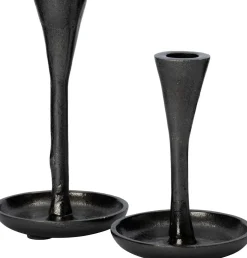 Intratuin kandelaar Kee zwart D 10,5 H 19,5 cm