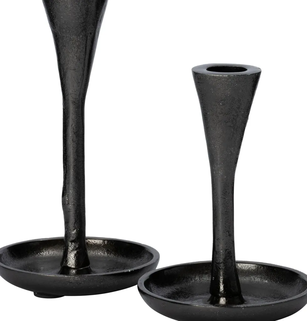 Intratuin kandelaar Kee zwart D 10,5 H 19,5 cm
