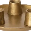 Intratuin kandelaar Koko goud D 15 H 5 cm
