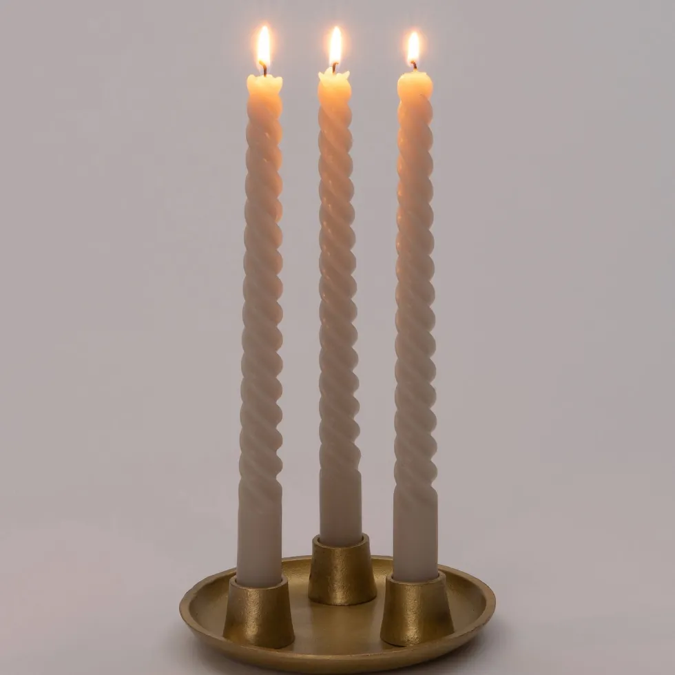 Intratuin kandelaar Koko goud D 15 H 5 cm