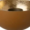 Intratuin kandelaar Lizz bruin / goud D 10 H 5 cm
