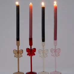 Intratuin kandelaar Lizze rood D 8 H 23 cm