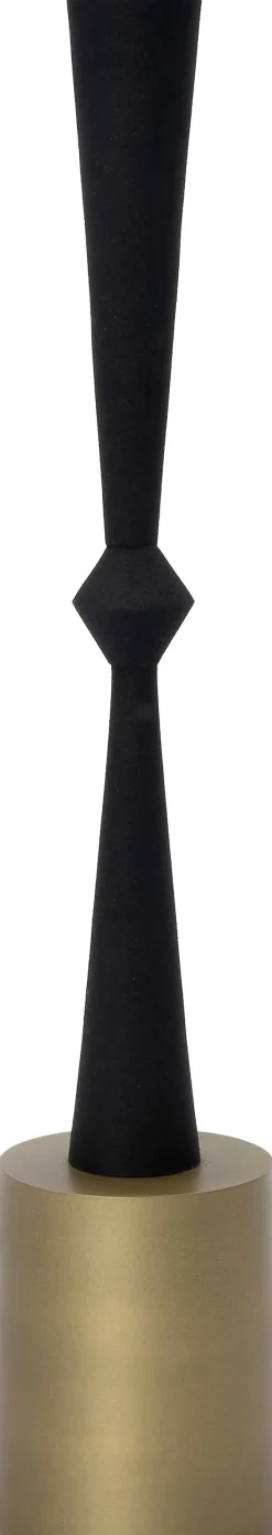 Intratuin kandelaar Lucia goud / zwart D 8 H 43 cm