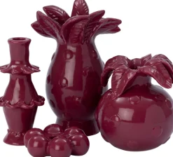 Intratuin kandelaar Moni rood D 10,8 H 3,7 cm