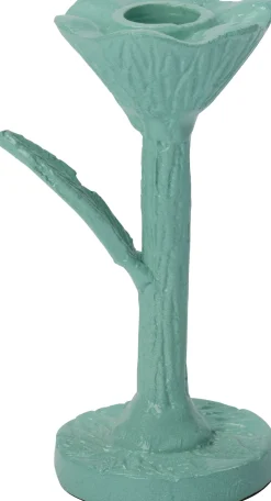 Intratuin kandelaar Nate blauw 9 x 6,5 x 15 cm