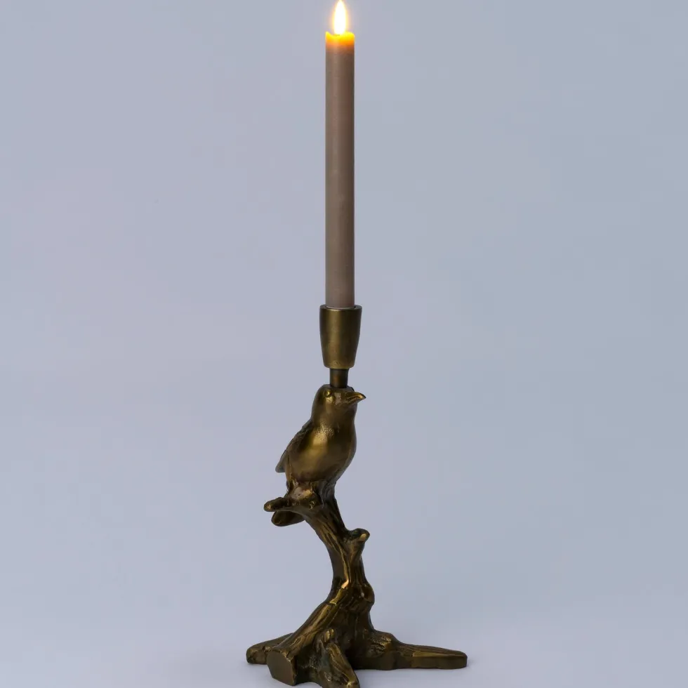 Intratuin kandelaar Nik messing 18 x 9 x 29 cm