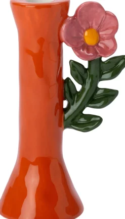 Intratuin kandelaar Ola oranje / groen / roze D H 18,3 cm