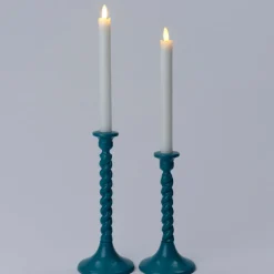 Intratuin kandelaar Ray blauw D 10,5 H 25,5 cm