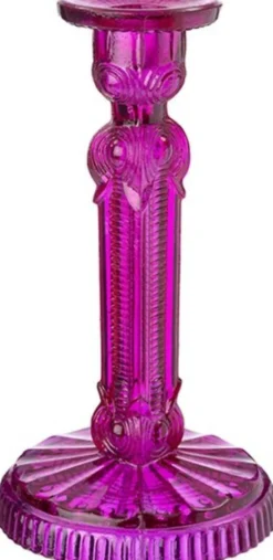 Intratuin kandelaar Samo roze D 11 H 19 cm
