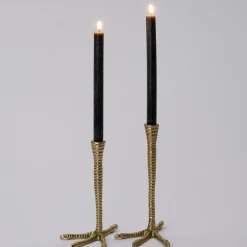 Intratuin kandelaar Tes goud 16,5 x 16,5 x 26,5 cm