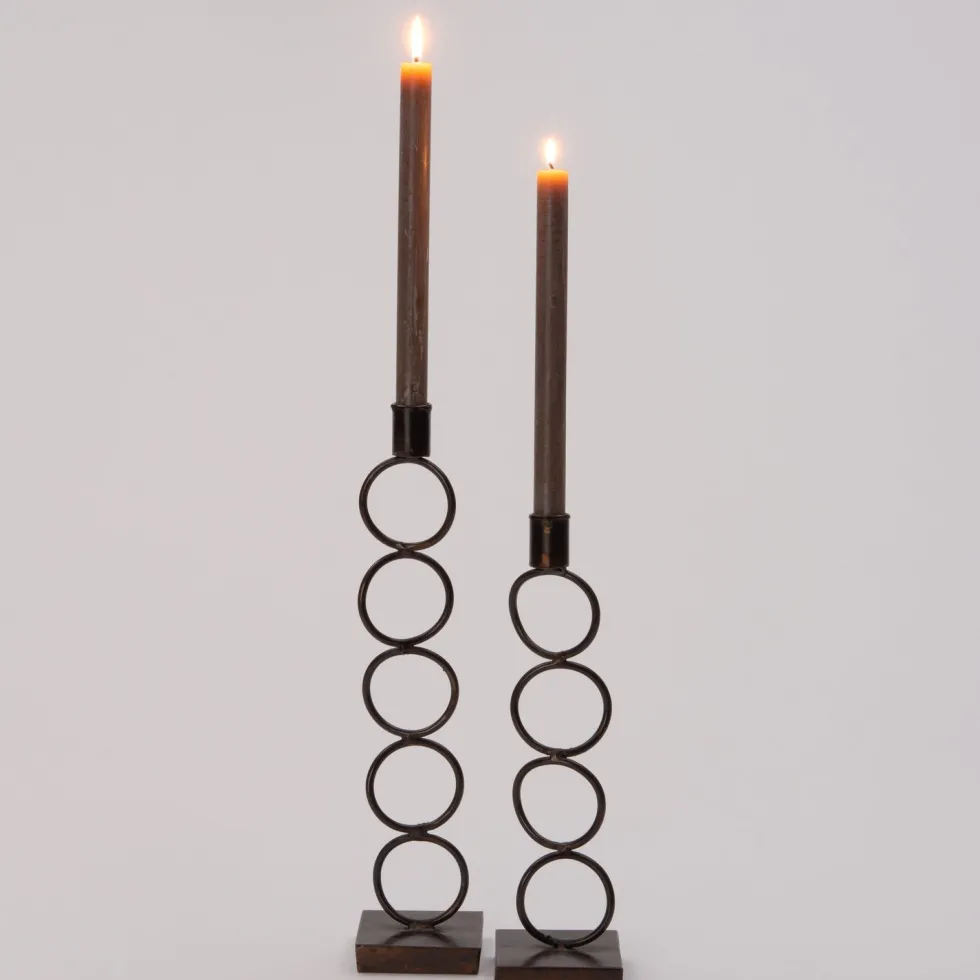 Intratuin kandelaar Troms bruin D 9 H 41 cm