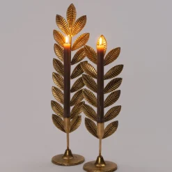 Intratuin kandelaar Varen goud 14 x 10,5 x 54 cm