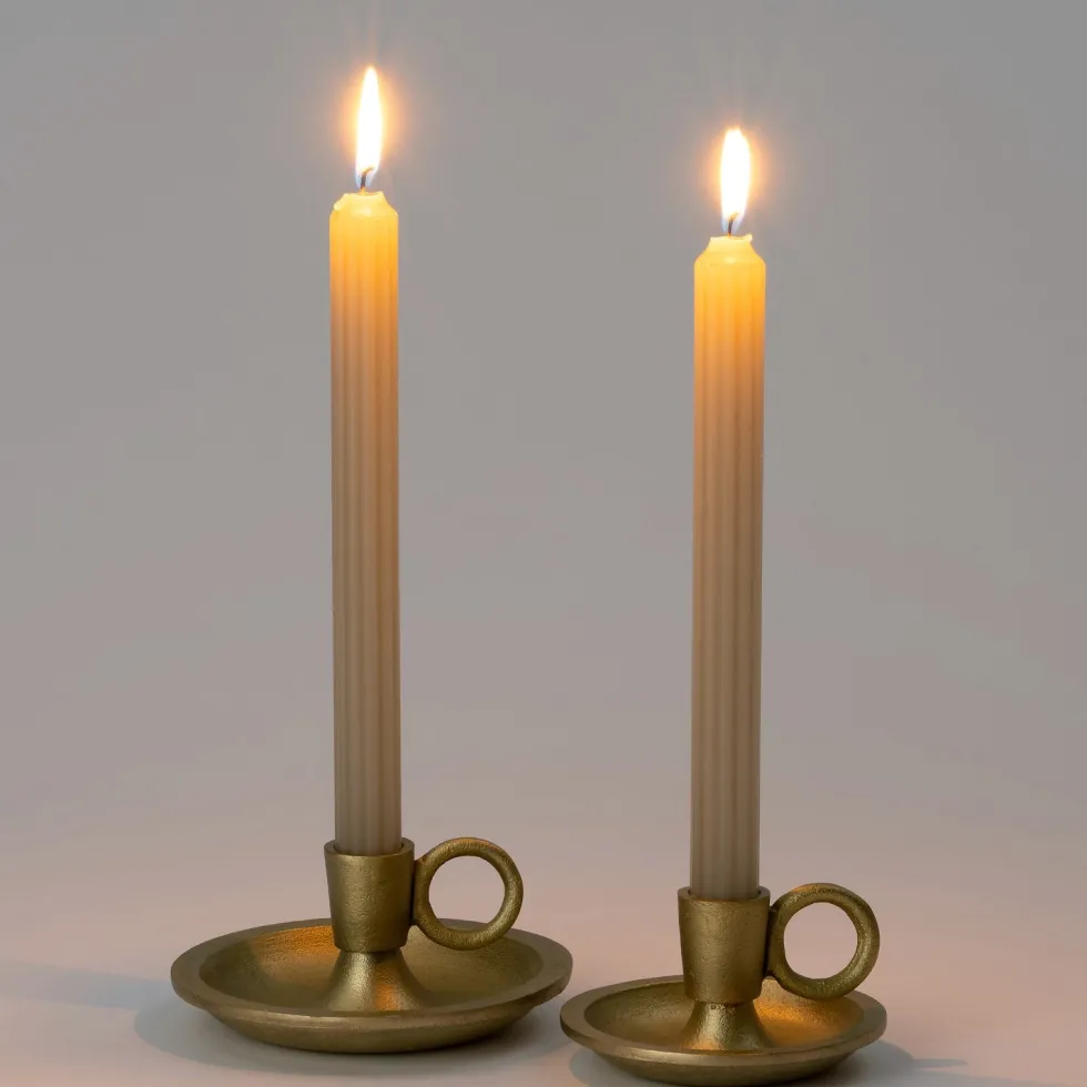 Intratuin kandelaar Vidal goud D 12 H 7,5 cm