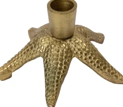 Intratuin kandelaar zeester goud D 13,5 H 8 cm