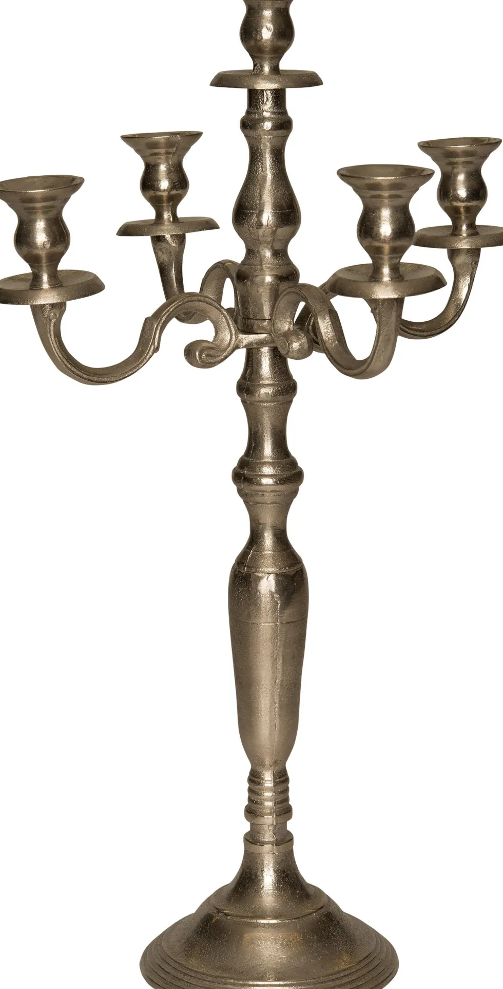 Intratuin kandelaar zilver D 5,5 H 60 cm