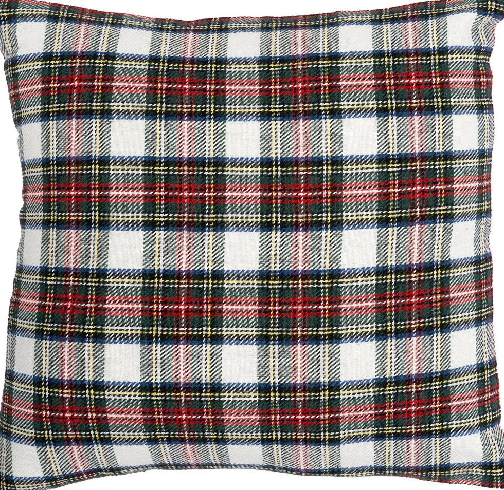 Intratuin kerstkussen Ruit wit 45 x 45 x 1 cm