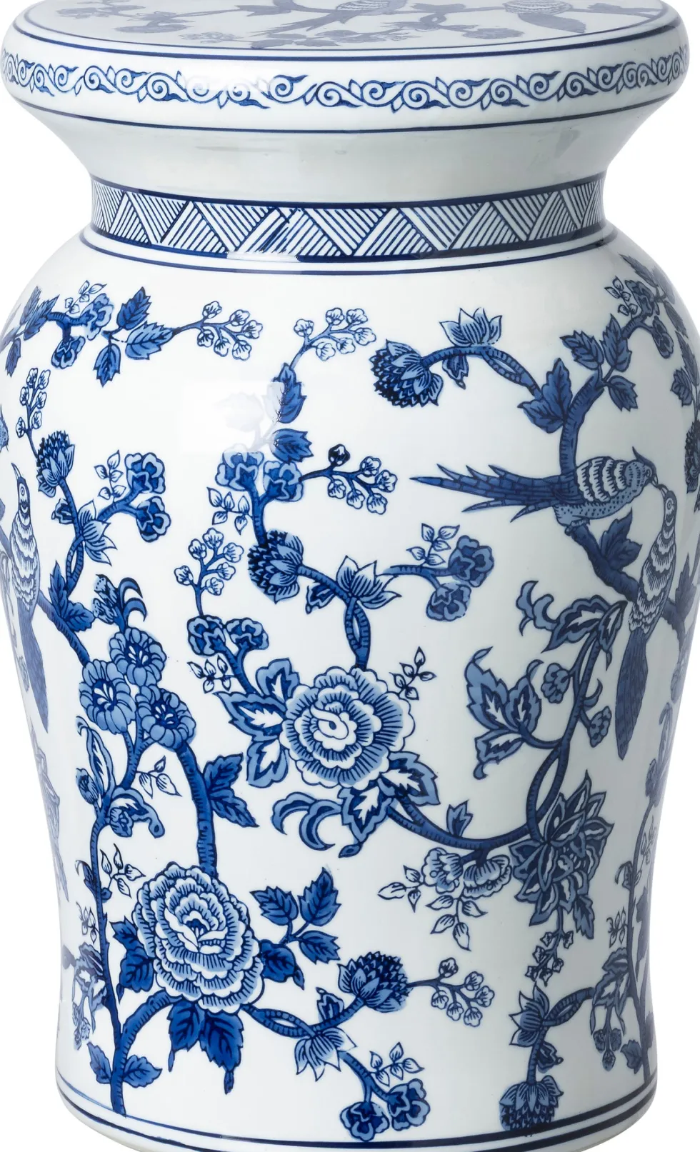 Intratuin kruk Nanga wit / blauw D 25 H 41,5 cm
