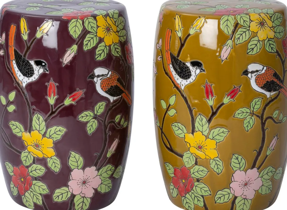 Intratuin kruk Uva geel D 29 H 41,5 cm